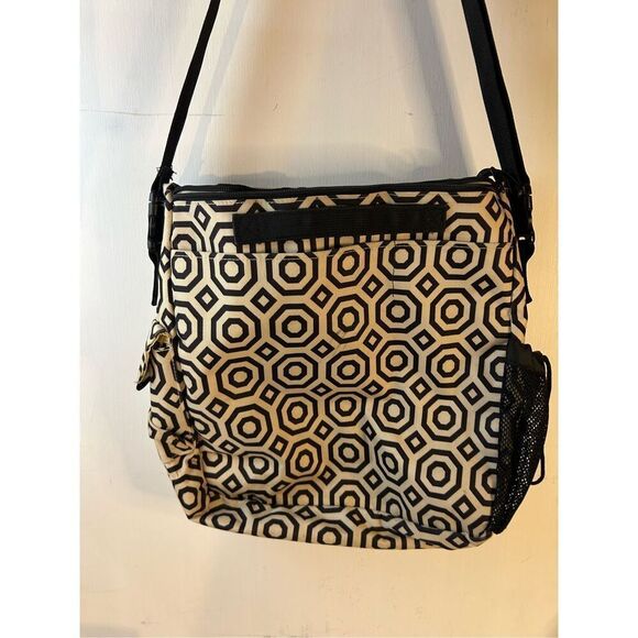 Jonathan Adler Skip Hop diaper bag black beige 15"x14" - Picture 5 of 10